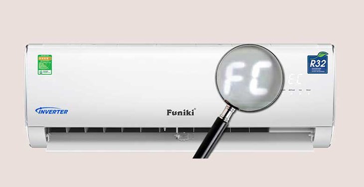 Điều hòa Funiki báo lỗi FC trên dàn lạnh