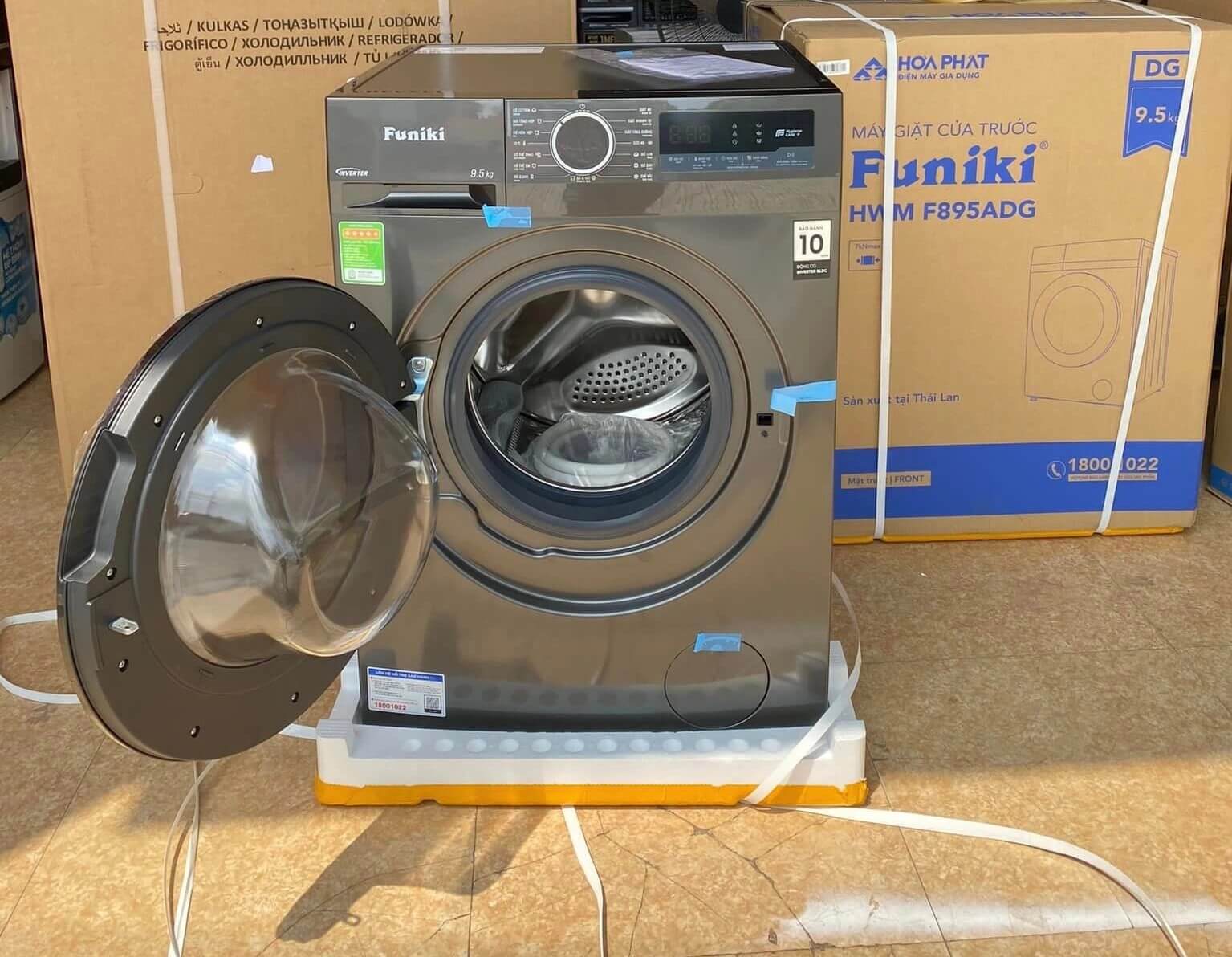 Thiết kế đẹp hiện đại và chắc chắn của máy giặt cửa ngang Funiki