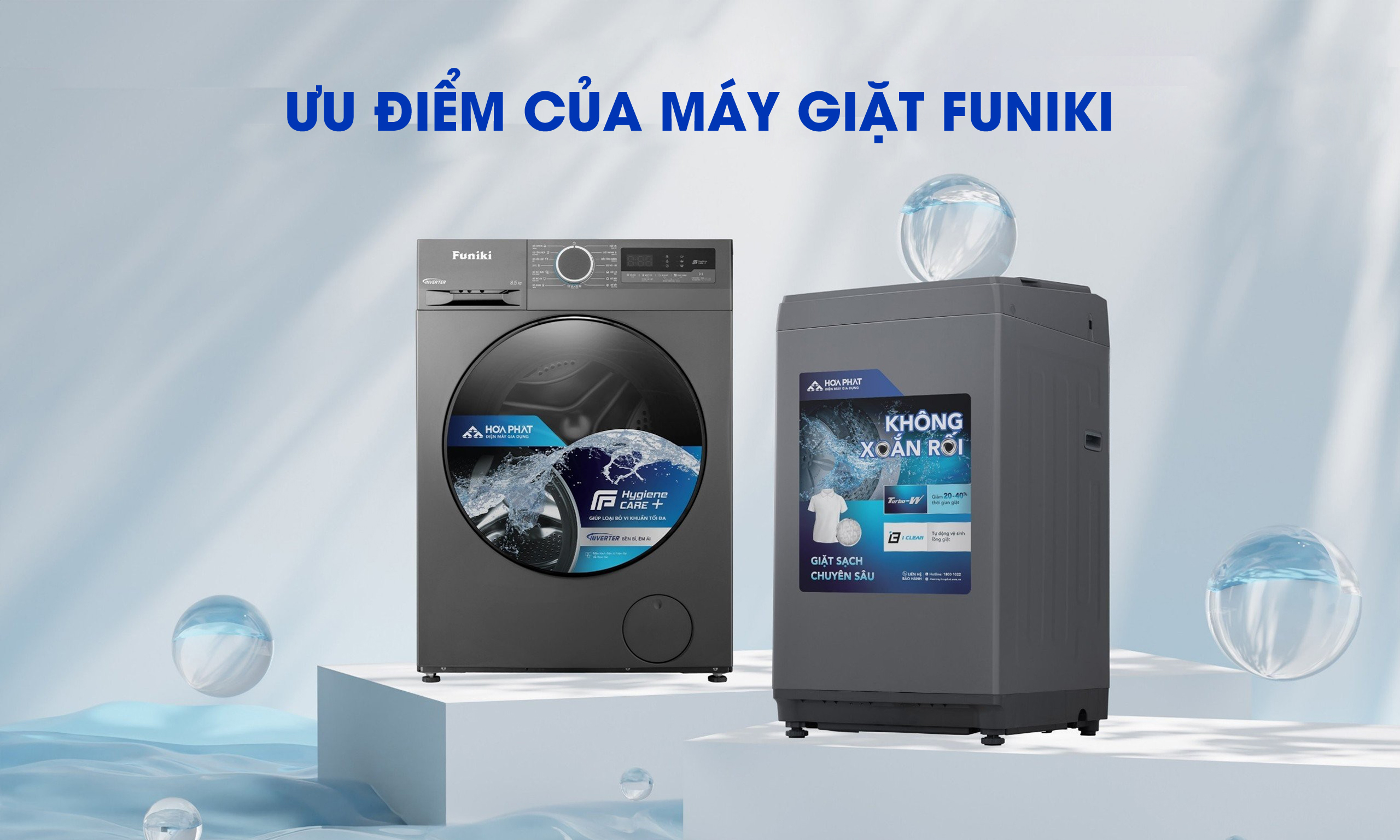 Đánh giá ưu điểm của máy giặt Funiki từ chuyên gia!