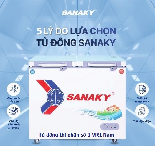 Lý do nên lựa chọn tủ đông Sanaky